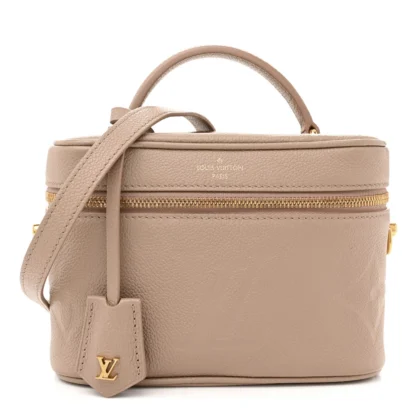 LOUIS VUITTON VANITY PM TOURTERELLE GIANT MONOGRAM EMPREINTE LEATHER GOLD HARDWARE