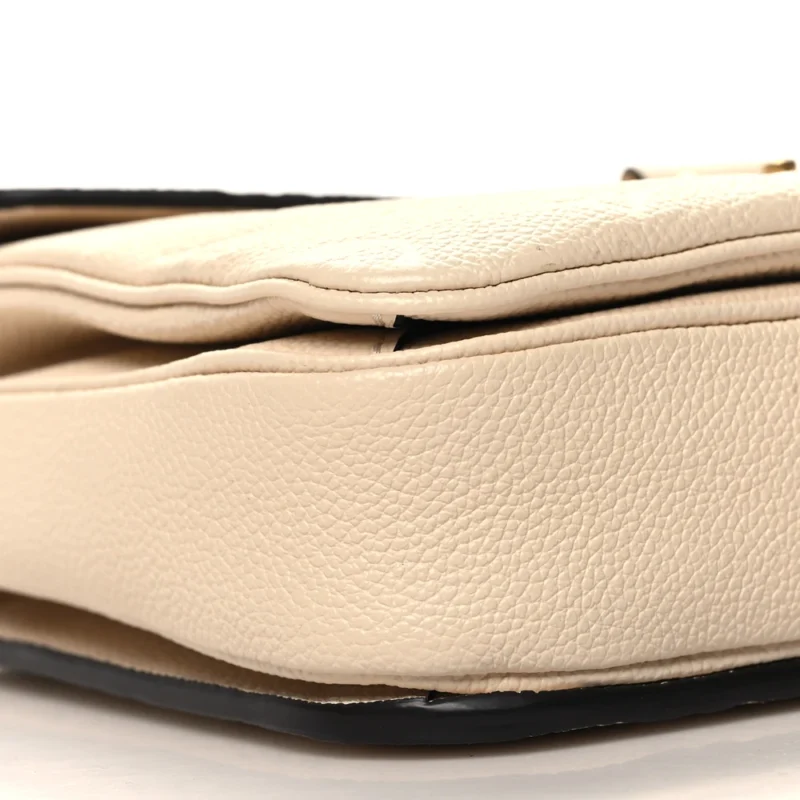 LOUIS VUITTON POCHETTE METIS PM CREME MONOGRAM EMPREINTE LEATHER BRASS HARDWARE - Image 4