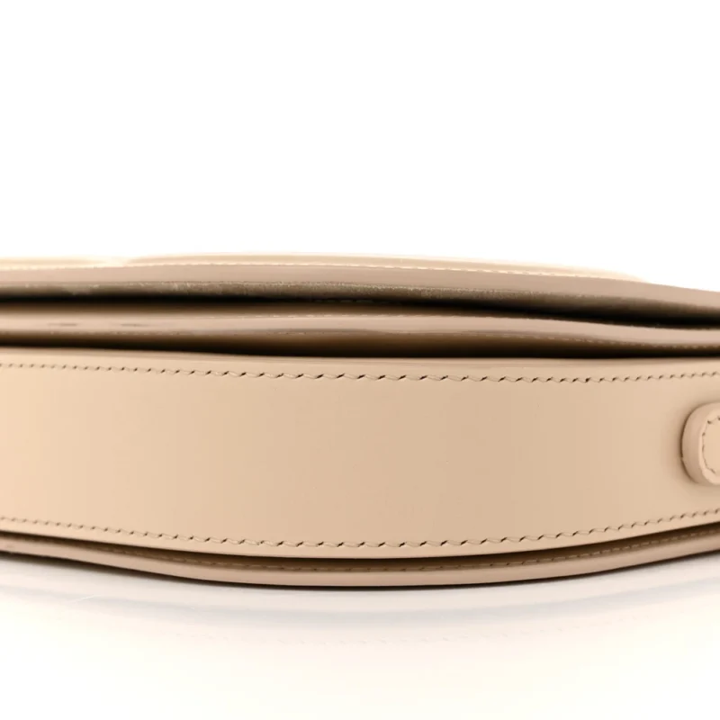 DIOR MEDIUM CD SIGNATURE FLAP CROSSBODY CARAMEL BEIGE CALFSKIN LEATHER GOLD HARDWARE - Image 5