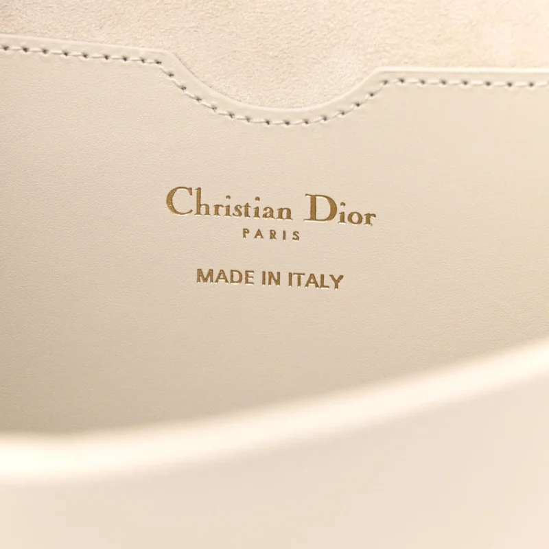 DIOR LARGE BOBBY BAG WHITE BOX CALFSKIN LEATHER GOLD HARDWARE - Image 2