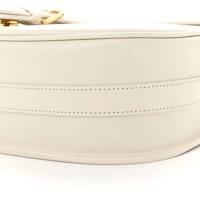 DIOR LARGE BOBBY BAG WHITE BOX CALFSKIN LEATHER GOLD HARDWARE - Image 4