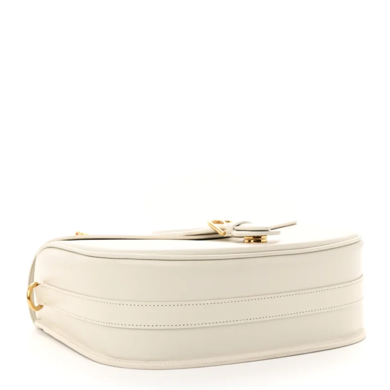 DIOR LARGE BOBBY BAG WHITE BOX CALFSKIN LEATHER GOLD HARDWARE - Image 6