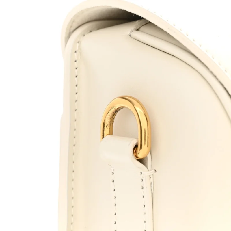 DIOR LARGE BOBBY BAG WHITE BOX CALFSKIN LEATHER GOLD HARDWARE - Image 10