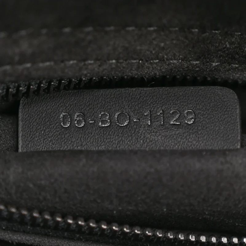DIOR MEDIUM LADY DIOR BLACK ULTRA MATTE CANNAGE CALFSKIN LEATHER MATTE BLACK HARDWARE - Image 9