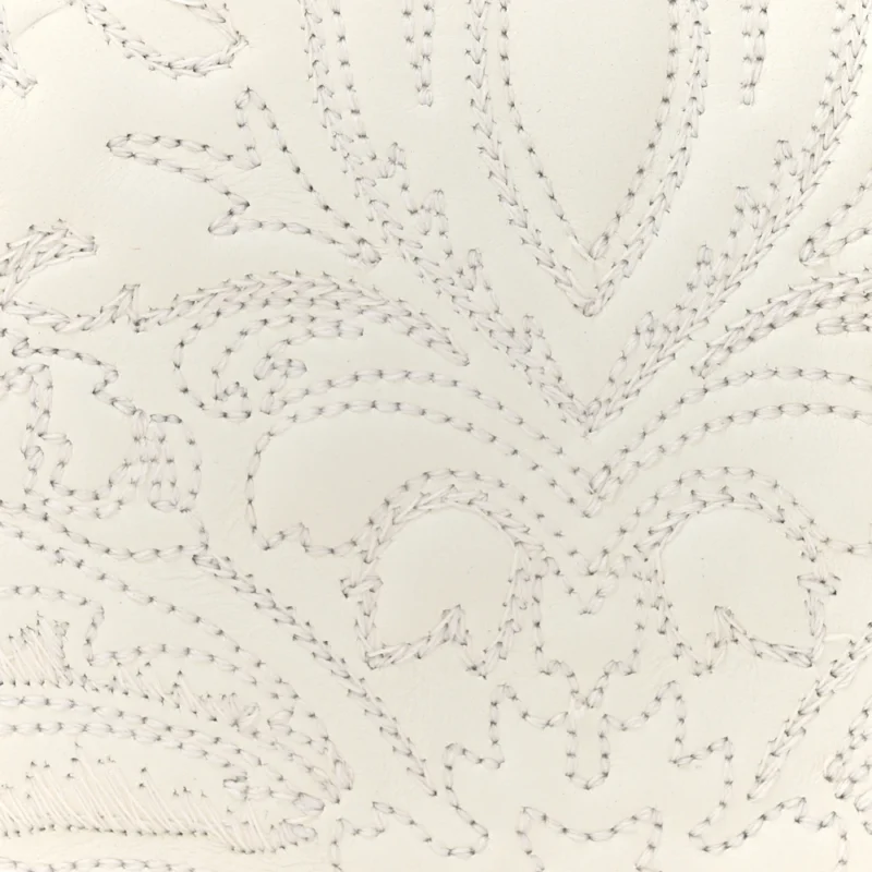 DIOR MEDIUM LADY D-JOY WHITE ORNAMENTAL EMBROIDERED CALFSKIN LEATHER GOLD HARDWARE - Image 11