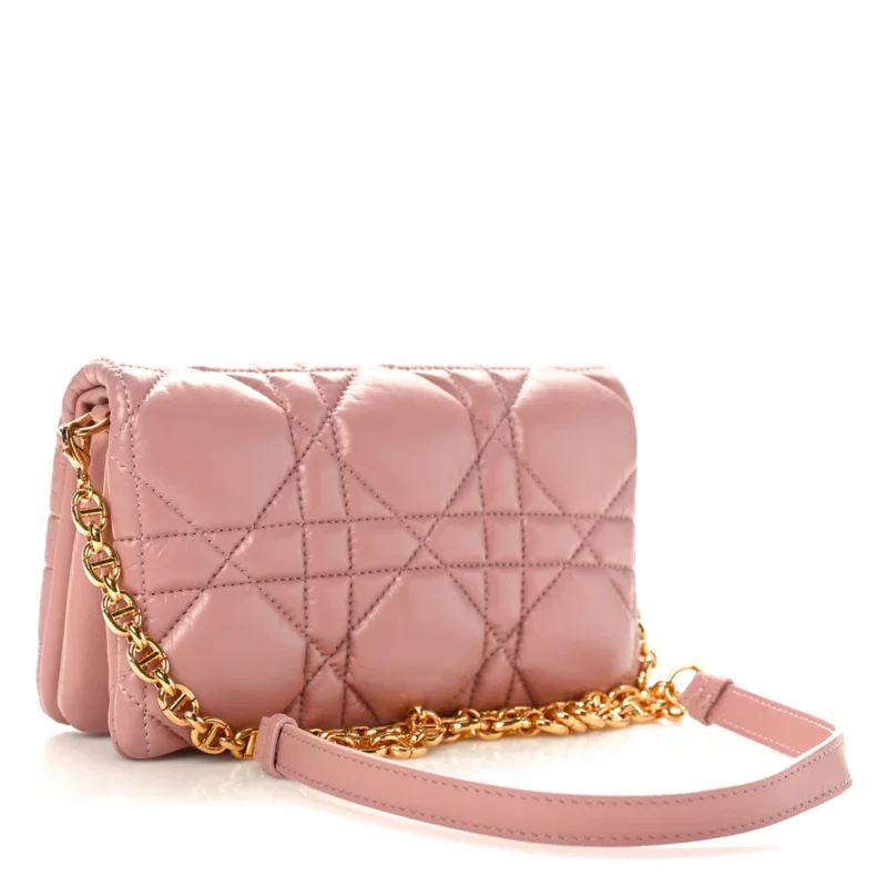 DIOR MINI CARO BAG ROSE DES VENTS MACROCANNAGE CALFSKIN LEATHER GOLD HARDWARE - Image 2