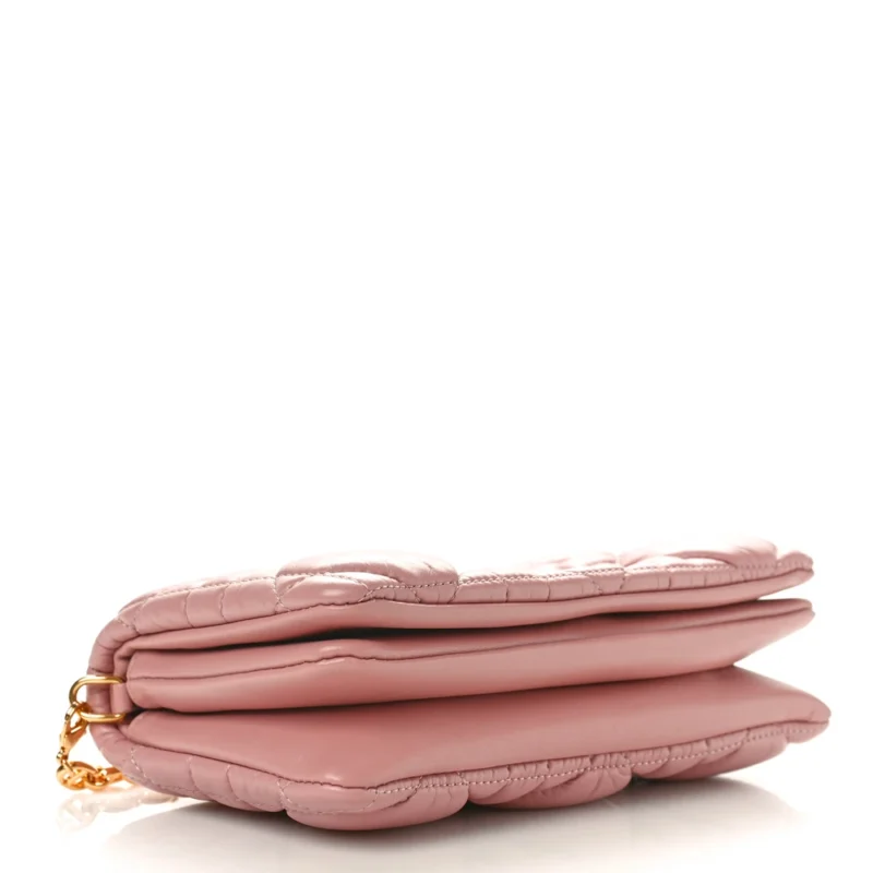 DIOR MINI CARO BAG ROSE DES VENTS MACROCANNAGE CALFSKIN LEATHER GOLD HARDWARE - Image 5