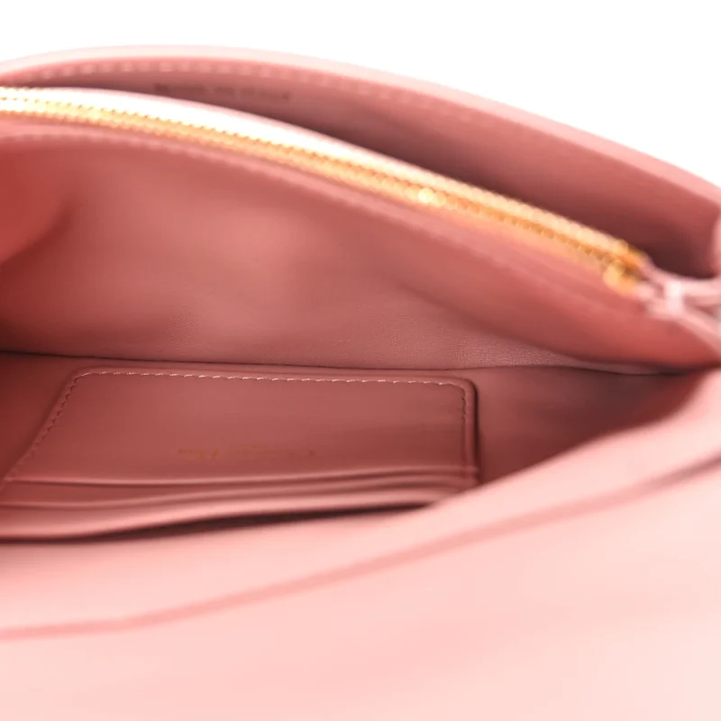 DIOR MINI CARO BAG ROSE DES VENTS MACROCANNAGE CALFSKIN LEATHER GOLD HARDWARE - Image 6