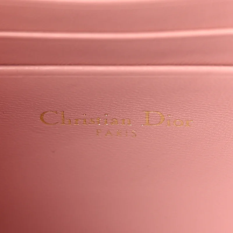 DIOR MINI CARO BAG ROSE DES VENTS MACROCANNAGE CALFSKIN LEATHER GOLD HARDWARE - Image 8