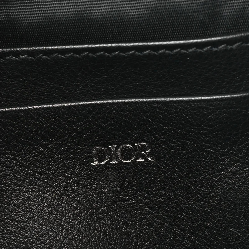 DIOR SMALL MESSENGER BLACK MULTICOLOR GALAXY PERFORATED OBLIQUE CALFSKIN LEATHER SILVER HARDWARE - Image 2