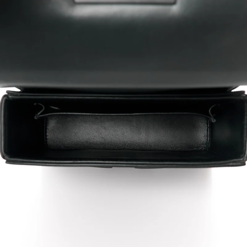 DIOR MONTAIGNE 30 BOX BAG BLACK ULTRA MATTE GRAINED CALFSKIN LEATHER MATTE BLACK HARDWARE - Image 7