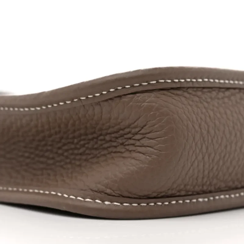 HERM??S AMAZONE EVELYNE TPM ??TAIN / BLEU INDIGO TAURILLON CLEMENCE LEATHER SILVER HARDWARE - Image 4