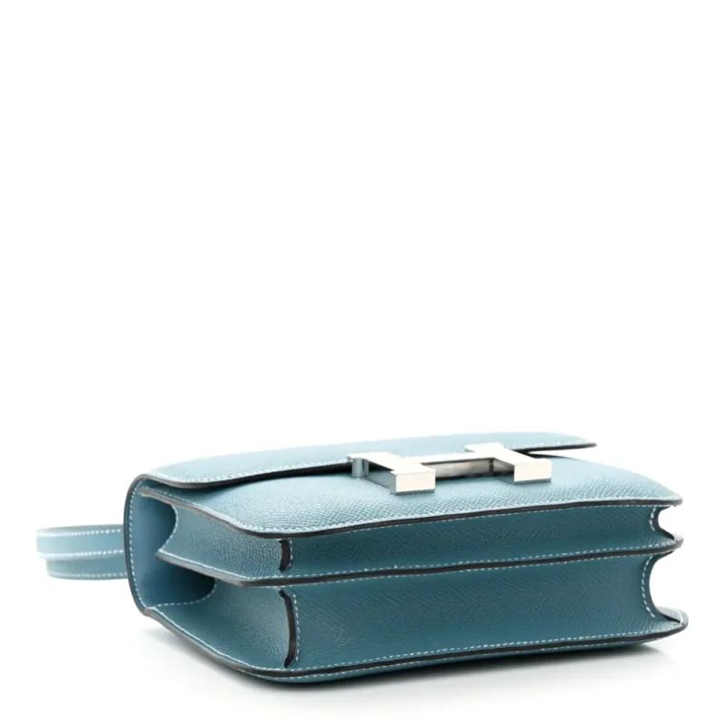HERM??S CONSTANCE 18 NEW BLUE JEAN EPSOM LEATHER SILVER HARDWARE - Image 6