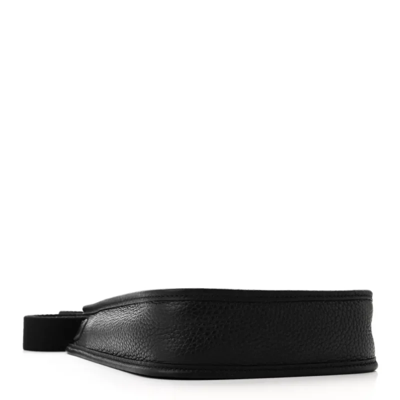 HERM??S EVELYNE TPM BLACK TAURILLON CLEMENCE LEATHER SILVER HARDWARE - Image 6