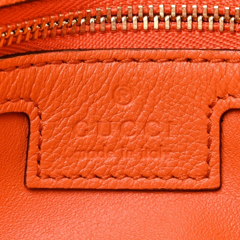 GUCCI MEDIUM BLONDIE CHAIN SHOULDER FLAP BAG DEEP ORANGE ROXY CALFSKIN LEATHER GOLD HARDWARE - Image 2