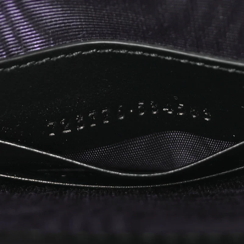 GUCCI MINI TOP SLIP HANDLE CROSSBODY BAG BLACK NYLON & GG ENAMEL CALFSKIN MATELASS?? LEATHER BLACK HARDWARE - Image 8