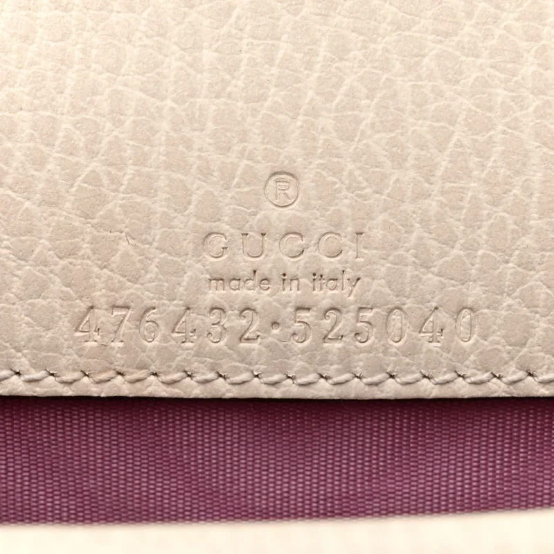 GUCCI SUPER MINI DIONYSUS SHOULDER BAG MYSTIC WHITE DOLLAR CALFSKIN LEATHER & CRYSTAL BLACK DIAMOND AGED SILVER HARDWARE - Image 2