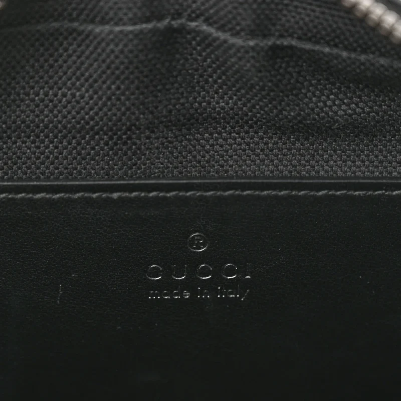 GUCCI SMALL GG MARMONT CHAIN SHOULDER BAG BLACK CALFSKIN LEATHER BLACK HARDWARE - Image 2