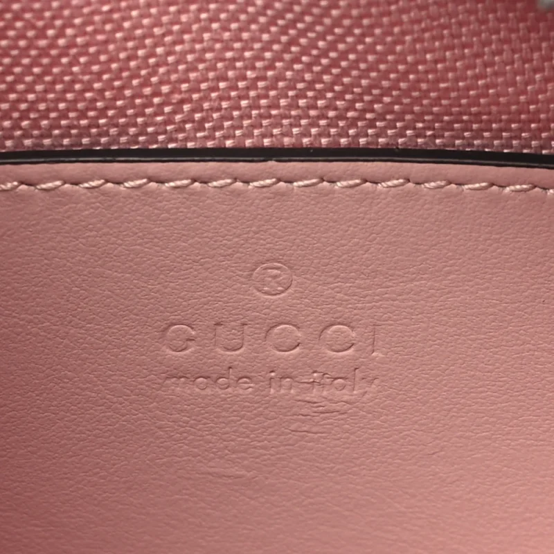 GUCCI MONOCHROME MINI GG MARMONT CHAIN SHOULDER BAG PERFECT PINK CALFSKIN MATELASS?? LEATHER INCOGNITO HARDWARE - Image 2
