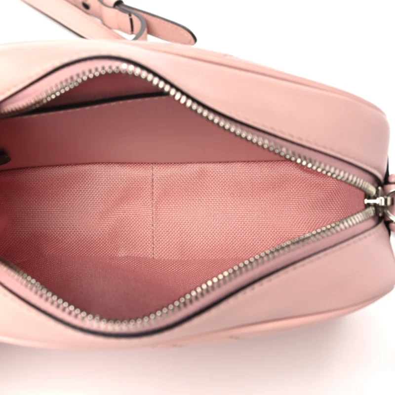 GUCCI MONOCHROME MINI GG MARMONT CHAIN SHOULDER BAG PERFECT PINK CALFSKIN MATELASS?? LEATHER INCOGNITO HARDWARE - Image 7