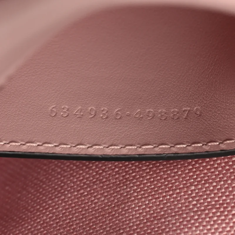 GUCCI MONOCHROME MINI GG MARMONT CHAIN SHOULDER BAG PERFECT PINK CALFSKIN MATELASS?? LEATHER INCOGNITO HARDWARE - Image 9