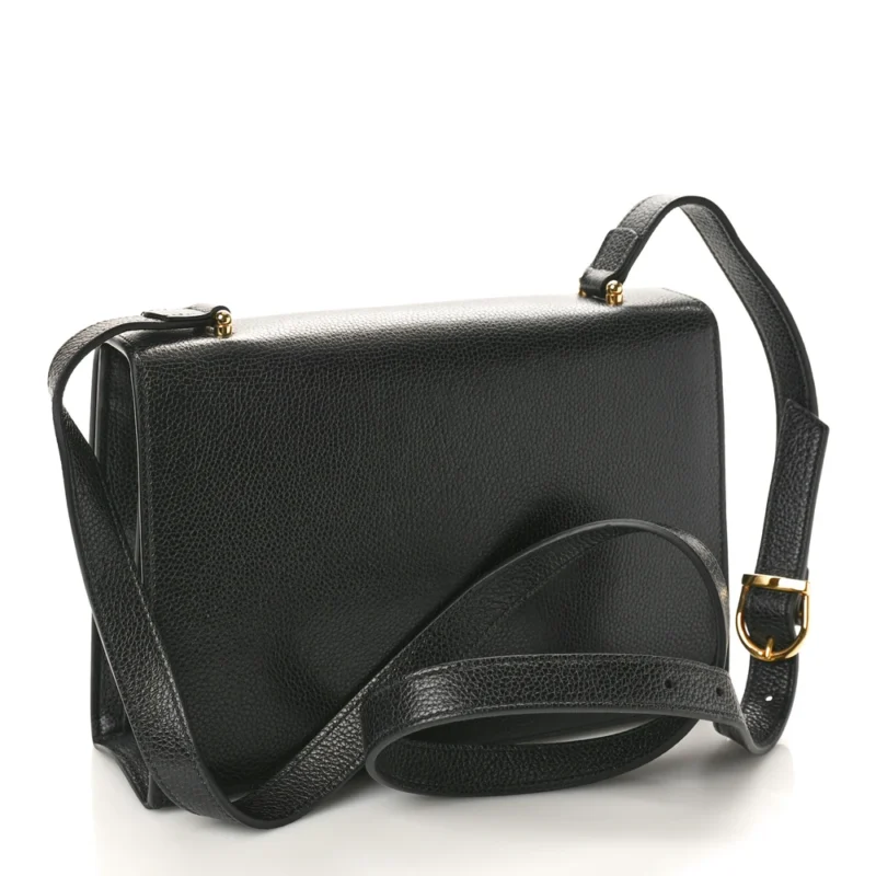 GUCCI SMALL ZUMI SHOULDER BAG BLACK GRAINY CALFSKIN LEATHER MIXED METAL HARDWARE - Image 3
