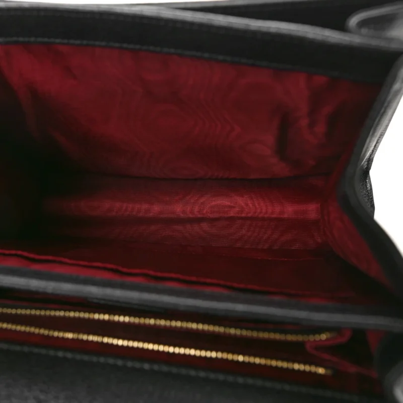 GUCCI SMALL ZUMI SHOULDER BAG BLACK GRAINY CALFSKIN LEATHER MIXED METAL HARDWARE - Image 7