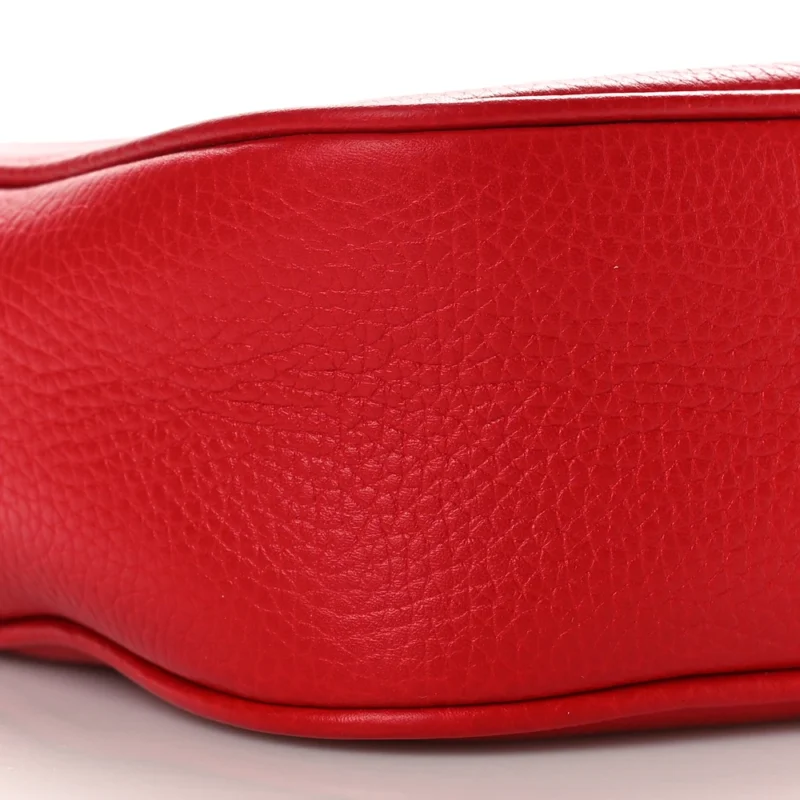GUCCI SMALL SOHO DISCO BAG TABASCO RED PEBBLED CALFSKIN LEATHER - Image 5