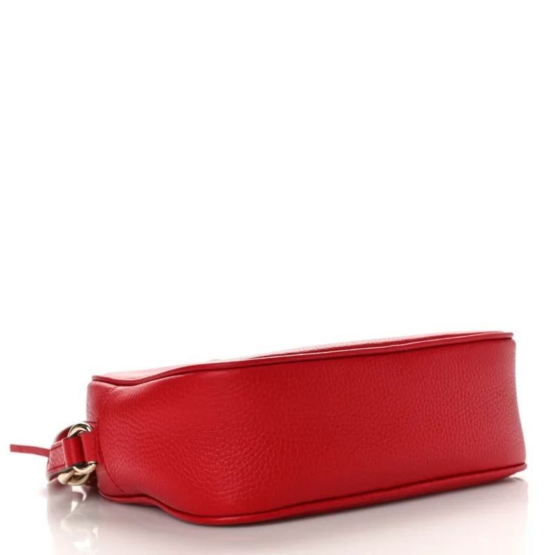 GUCCI SMALL SOHO DISCO BAG TABASCO RED PEBBLED CALFSKIN LEATHER - Image 6