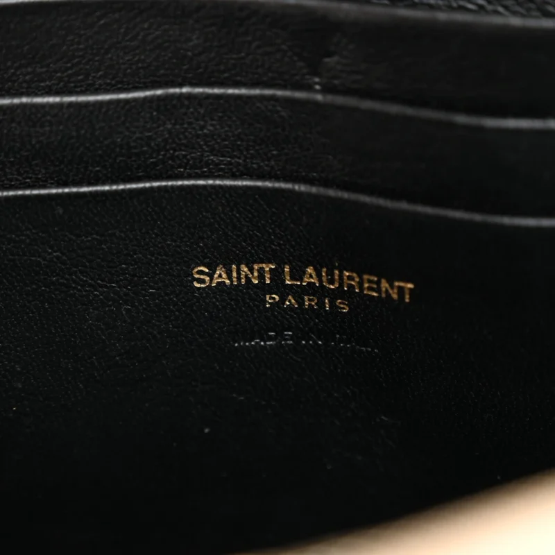 SAINT LAURENT MINI LOU CAMERA BAG DARK BEIGE MONOGRAM GRAIN DE POUDRE MATELASSE LEATHER GOLD HARDWARE - Image 2