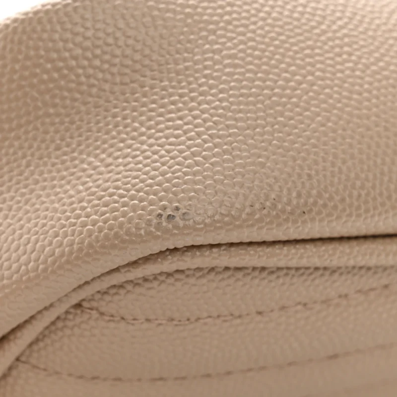 SAINT LAURENT MINI LOU CAMERA BAG DARK BEIGE MONOGRAM GRAIN DE POUDRE MATELASSE LEATHER GOLD HARDWARE - Image 9