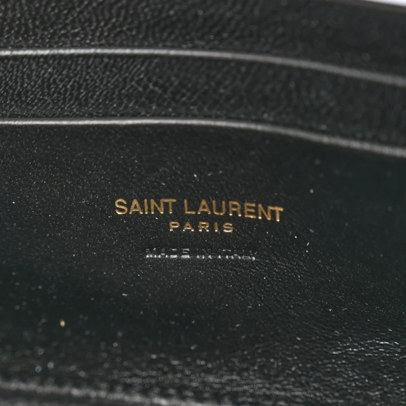 SAINT LAURENT MINI LOU CAMERA BAG DARK BEIGE MONOGRAM GRAIN DE POUDRE MATELASSE LEATHER GOLD HARDWARE - Image 2