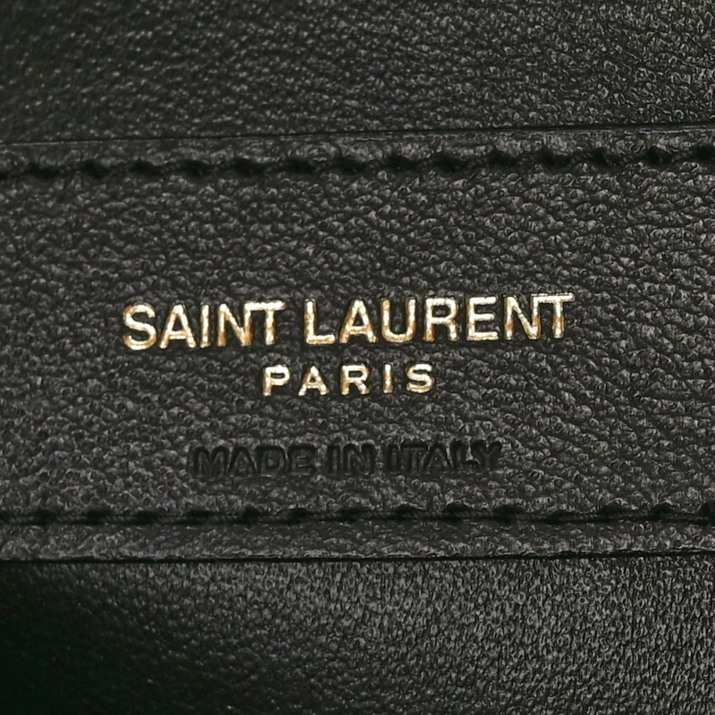 SAINT LAURENT MINI CAMERA BAG GOLDEN LEAF QUILTED MONOGRAM SUEDE & CALFSKIN LEATHER GOLD HARDWARE - Image 2