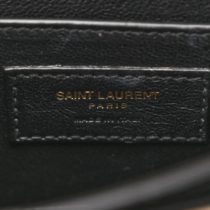 SAINT LAURENT MINI CASSANDRA TOP HANDLE CREMA SOFT CLASSIC MONOGRAM GRAIN DE POUDRE LEATHER AGED GOLD HARDWARE - Image 2