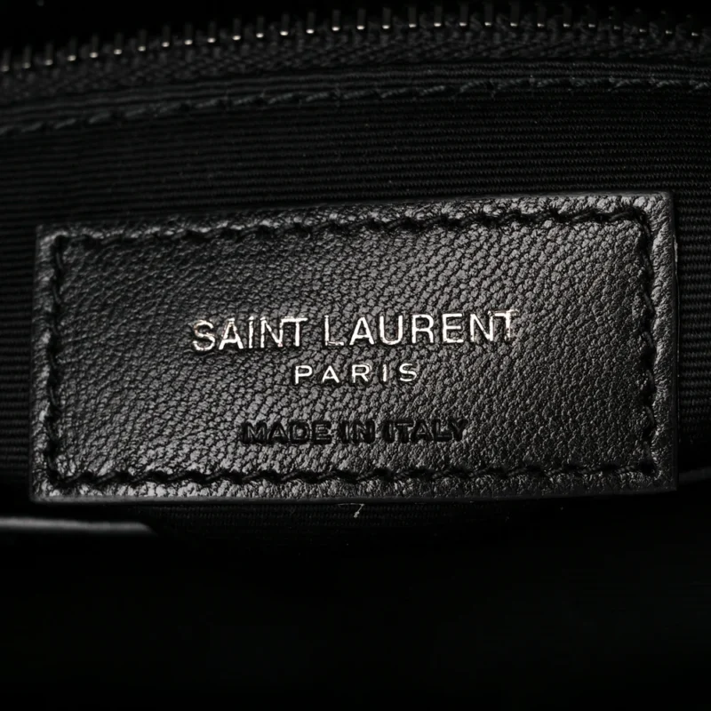SAINT LAURENT MINI LOULOU CROSSBODY BAG BLACK Y-QUILTED MONOCHROME MONOGRAM CALFSKIN LEATHER INCOGNITO HARDWARE - Image 2
