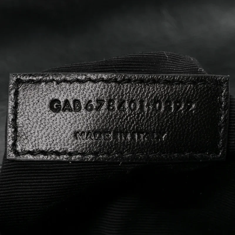 SAINT LAURENT MINI LOULOU CROSSBODY BAG BLACK Y-QUILTED MONOCHROME MONOGRAM CALFSKIN LEATHER INCOGNITO HARDWARE - Image 11