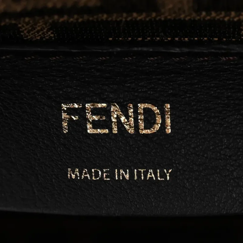 FENDI MEDIUM FENDI FIRST BLACK SHINY NAPPA LEATHER GOLD HARDWARE - Image 2