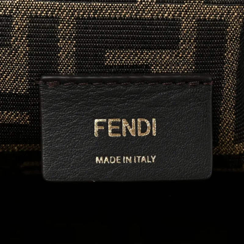 FENDI MEDIUM FENDI FIRST BLACK SHINY NAPPA LEATHER GOLD HARDWARE - Image 2