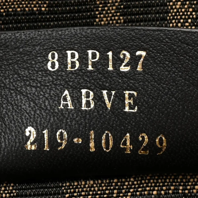 FENDI MEDIUM FENDI FIRST BLACK SHINY NAPPA LEATHER GOLD HARDWARE - Image 8