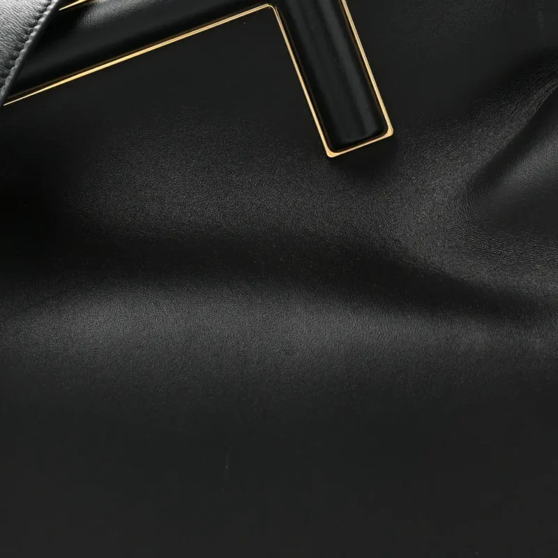 FENDI MEDIUM FENDI FIRST BLACK SHINY NAPPA LEATHER GOLD HARDWARE - Image 9