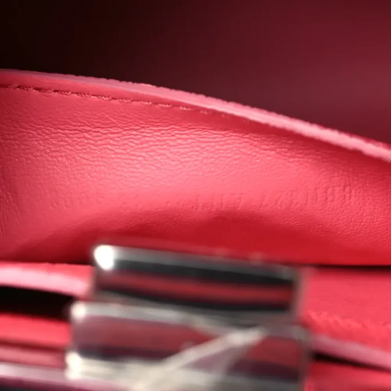 FENDI TAPE STITCH SMALL PEEKABOO I SEE U SATCHEL PINK DALIA CUOIO ROMA SELLERISSIMA & NAPPA SINTETICA LEATHER SILVER HARDWARE - Image 8