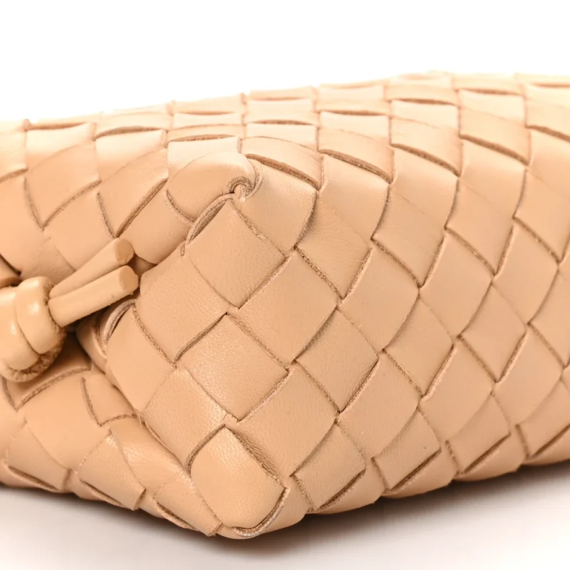 BOTTEGA VENETA MINI LOOP CAMERA BAG ALMOND NAPPA LEATHER - Image 4