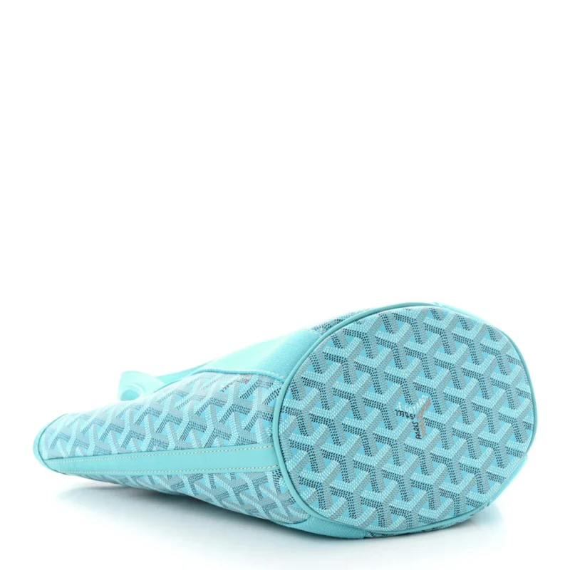 GOYARD BELHARRA PM BLEU TURQUOISE GOYARDINE CANVAS - Image 5