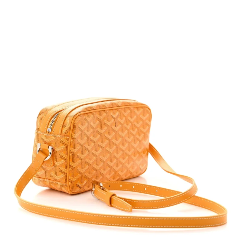 GOYARD SAC CAP VERT PM VERT YELLOW GOYARDINE CANVAS SILVER HARDWARE - Image 3