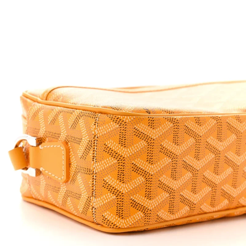 GOYARD SAC CAP VERT PM VERT YELLOW GOYARDINE CANVAS SILVER HARDWARE - Image 4