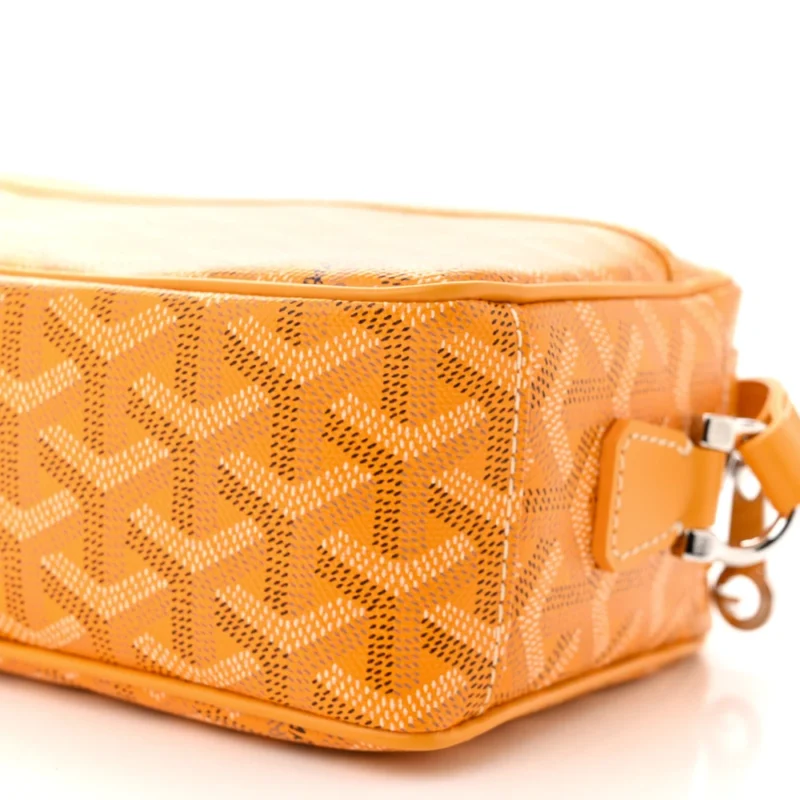 GOYARD SAC CAP VERT PM VERT YELLOW GOYARDINE CANVAS SILVER HARDWARE - Image 5
