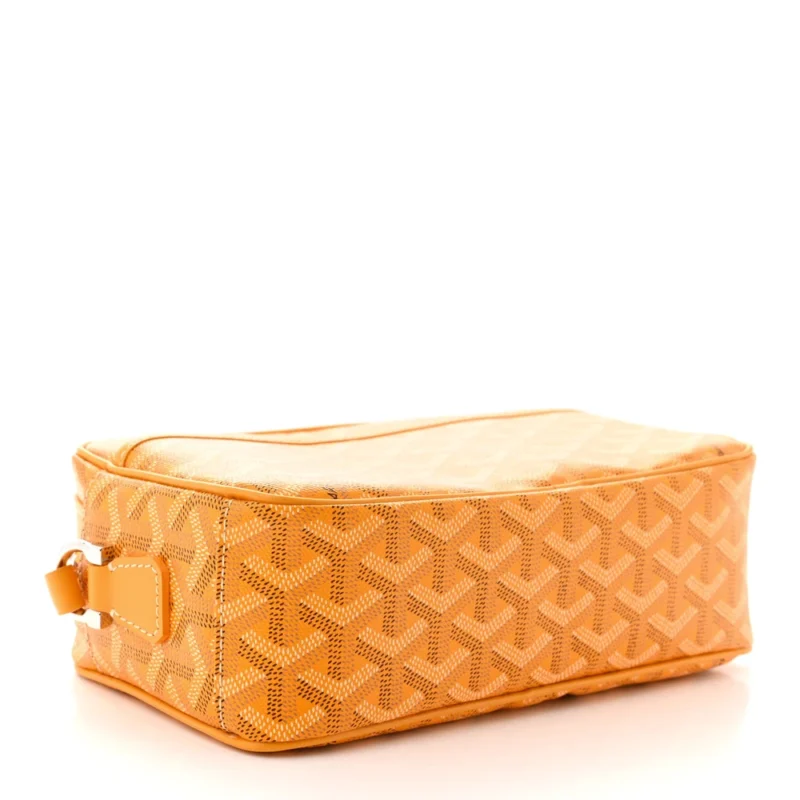 GOYARD SAC CAP VERT PM VERT YELLOW GOYARDINE CANVAS SILVER HARDWARE - Image 6