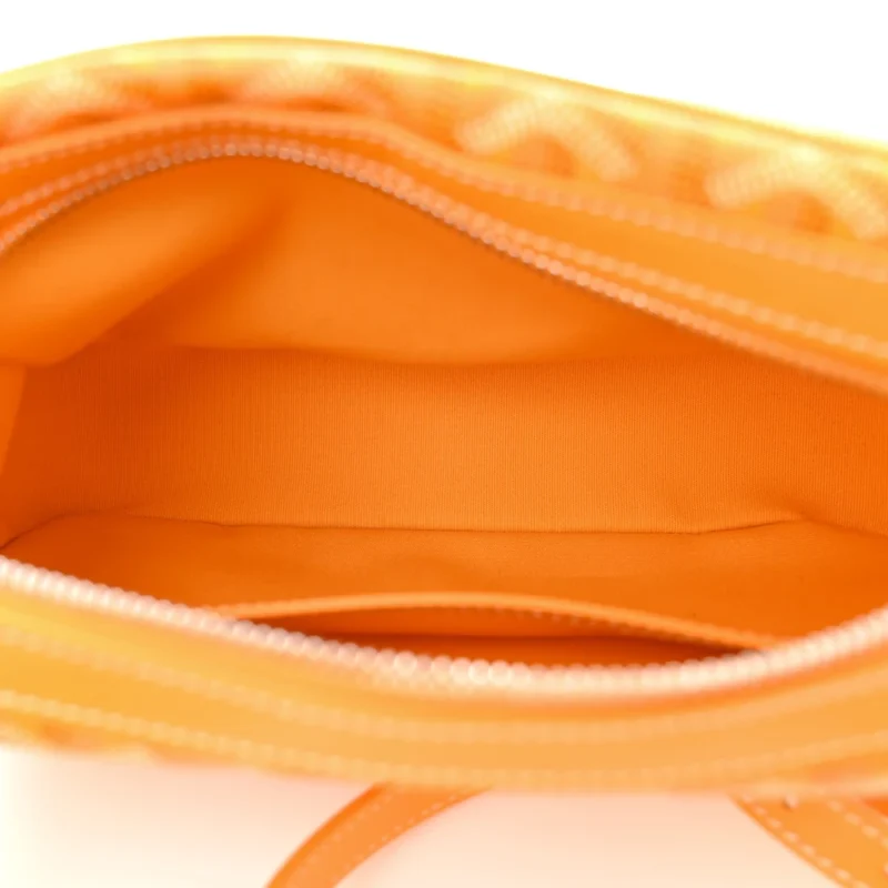 GOYARD SAC CAP VERT PM VERT YELLOW GOYARDINE CANVAS SILVER HARDWARE - Image 7