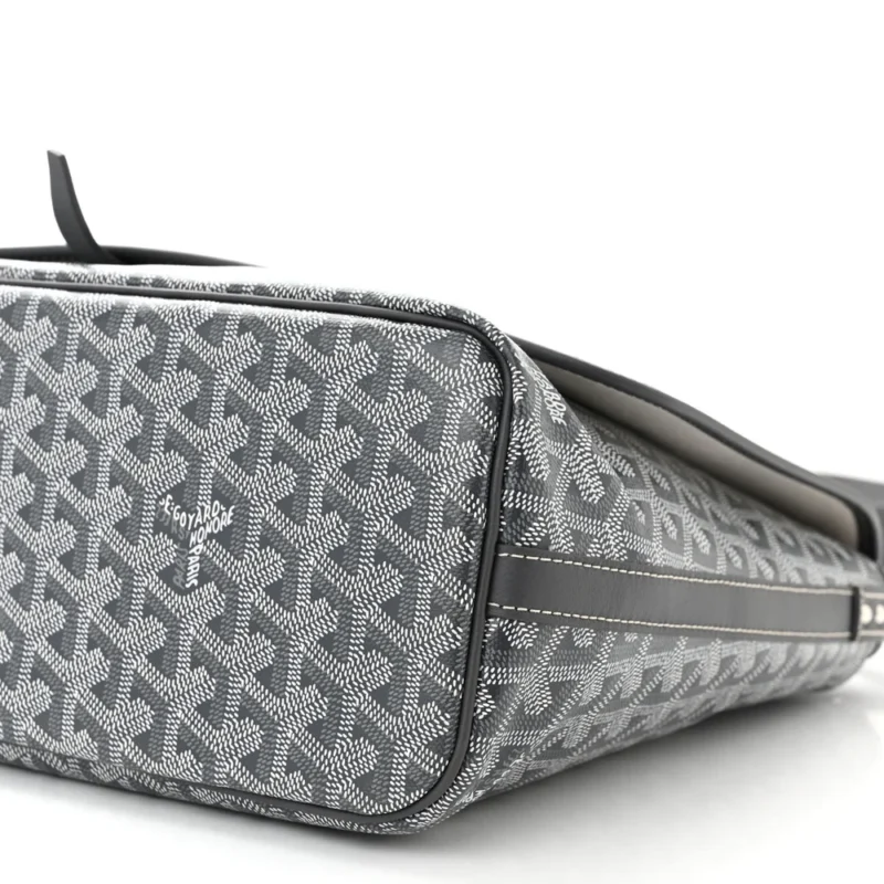 GOYARD MEDIUM CAPETIEN MESSENGER BAG GREY GOYARDINE CANVAS - Image 5