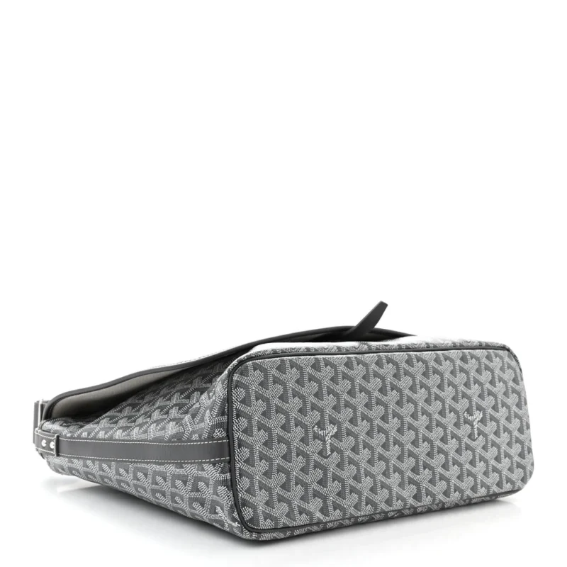 GOYARD MEDIUM CAPETIEN MESSENGER BAG GREY GOYARDINE CANVAS - Image 6